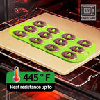 12 hole Silicone Donut Pan, Bite Size Silicone Donut Molds for baking, Mini Donut Mold Heat Resistant, Mini Donut Pan for baking Donuts, Muffin, Cake Biscuit Bagels, Non-stick Bottom, Dishwasher Safe