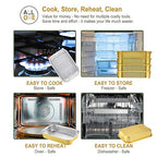 13" x 8.8" Heavy-Duty Aluminum Foil Pans with Lids & Handles, 118oz, 5 Pack – Extra-Thick Disposable Foil Containers for Oven, Baking, Freezer & Food Storage