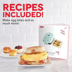 Dash Deluxe Egg Bite Maker - Electric Egg Bite Maker for Healthy Protein Snacks - Quick Cleanup, Space-Saving Design & Non-Slip Feet - 4 Servings, Black