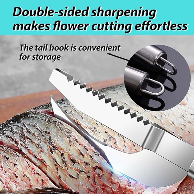 6 Shrimp Deveining Tool Stainless Steel, FRIVASTIC Shrimp Peeler Fish Scraper, Fish Scaling Tool Shrimp Cleaner, Fish Bone Tweezers Fish Cleaning Knife, Pin Bone Tweezers for Salmon Shrimp Fish