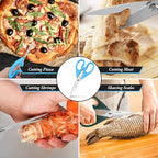 Gifts for Dad from Daughter Son, BEST DAD Tool Shears, iBayam Kitchen Scissors All Purpose Heavy Duty Meat Scissors Poultry Shears, Dishwasher Safe Stainless Steel Utility Scissor