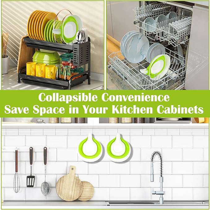 Collapsible Colander - Small Strainer Basket, Side-Drain Design, Dishwasher Safe Food Strainer for Pasta, Fruits, Vegetables