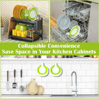 Collapsible Colander - Small Strainer Basket, Side-Drain Design, Dishwasher Safe Food Strainer for Pasta, Fruits, Vegetables