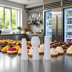 3Pcs White Set Whip Cream Dispenser Head Whipped Nozzle Mounting Mouth Base Tips Dinning Bar Whip Cream Special Head Cream Chargers and Whippers Specialty Tools and Gadgets