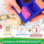 6 Pcs Robot & Bricks Silicone Molds for Chocolate – Non-Stick, Heat-Resistant & Easy to Clean – Chocolate Molds Silicone Design for Baking, Ice, Gummy, Candy & Cake Decorating – Fun DIY Kitchen Tool