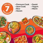 Instant Pot 4QT RIO Mini 7-in-1 Multi-Cooker, Pressure Cooker, Slow cook, Sauté, Steam, Rice Maker, Yogurt, & Warmer, Black, 4 Quarts