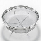 Fine Mesh Strainer for Kitchen, Stainless Steel Colander Bowl for Pasta, Rice, Fruit, Metal Net Baskets with Resting Base - Strain, Drain, Rinse (Diameter 8.67 inch)