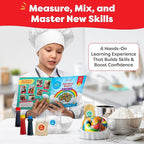 Baketivity Rainbow Bagel Kids Baking Kit - Baking Kits for Kids with Premeasured Ingredients, Step-By-Step Instructions, Video Guide, and STEM Lessons - Cooking for Ages 6-12+