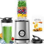 Turelar Blender for Smoothies Portable Personal Blender for Shakes and Smoothies for Kitchen with 2 * 24oz Portable Cups and Extra Lid, Smoothie Maker Machine for Juices, Baby Food, Nutritious Recipe