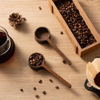 Wooden Coffee Scoop Small Long Handle Measuring Scoop for Jars and Containers