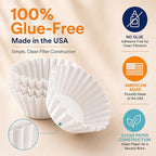 4 Cup Basket Coffee Filters (400, White)