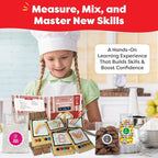Baketivity Masterpiece Cookies Kids Baking Kit - Cooking Kit for Kids with Premeasured Ingredients, Step by Step Instructions, Paint Brushes, Art Lessons - Baking Set for Girls, Boys Ages 6-12