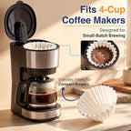 4 Cup Basket Coffee Filters (400, White)