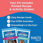 BāKIT Box Berry Blast-Off Tarts Baking Kit, STEM Rocket Activity + DIY Jam Pastries, Printed Recipe & Activity Guides, Great Gift for Boys & Girls