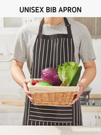 Syntus Apron for Men Women, Adjustable Cooking Kitchen Chef Aprons with 2 Pockets, Cotton/Polycotton/Polyester