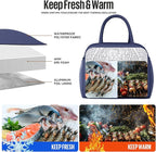 douyadady Lunch Bag Women/Men Lunch Box Women/Men (Dark blue)