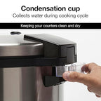 Proctor Silex Commercial 37540 Rice Cooker/Warmer, 40 Cups Cooked Rice Capacity, Nonstick Inner Pot, Hinged Lid, Stainless Steel Housing, Conforms to NSF