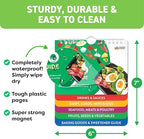 Keto Cheat Sheets Magnets Booklet - Keto Cookbook Meal Plan - Keto Diet Book for Beginners Over 60 - Keto Food Book Magnetic Chart - Weight Loss Low Carb Ketogenic Diet - Keto Food List Charts
