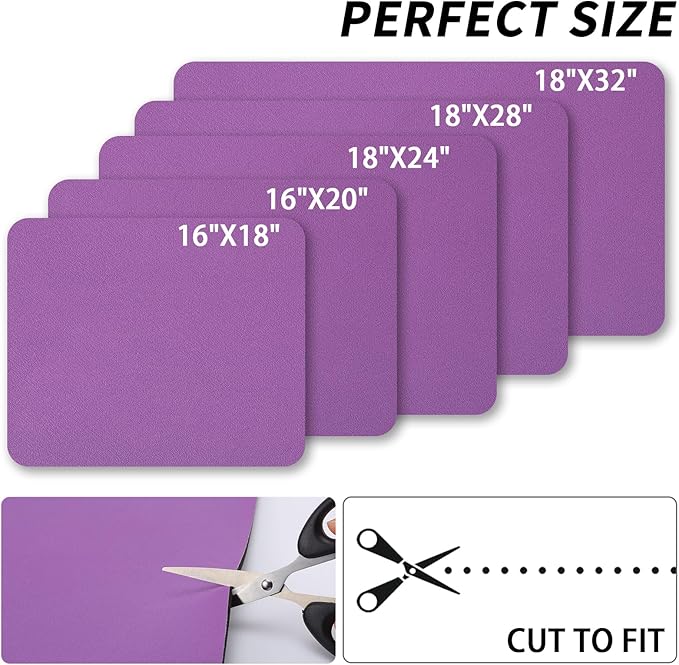 HotLive Dish Drying Mat for Kitchen Counter, Heat Resistant Drainer Mats with Non-slip Rubber Backed, Hide Stain Kitchen Super Absorbent Draining Mat, Easy to Clean Dish Rack Pad, Purple 18"x28"