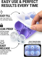 Jello Egg Molds For Jello Jigglers, Egg Bites,And Chocolate Whole Egg Shaped Silicone Mold For Holidays And Celebrations Baking And Treats Food-Grade And Bpa-Free (Purple)