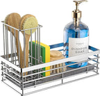 Yofidra Sink Caddy With Stone Drying Tray, Silver, M