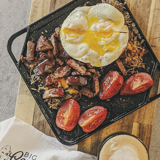 10.5 inch Single-Burner Reversible Cast Iron Grill/Griddle