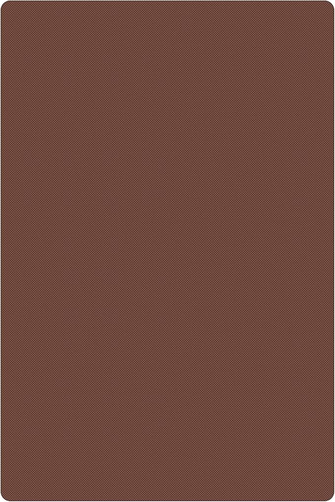 TrueCraftware- 24" X 18" X 1/2” Cutting Board for Kitchen Brown Color Plastic- Plastic Commercial Chopping Board Anti Slip Surface Chopping Food Cutting Mat for Meat Vegetables Dishwasher Safe
