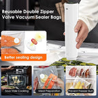 Vacuum Sealer Bags,Reusable Vacuum Sealer Bags,Can Withstand More Than 100 Washes,Large Size (30 Bags)