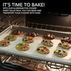 Stock Your Home Aluminum Pans - 15 Pack Disposable Aluminum Foil Trays - Reusable Nonstick Baking Sheets - 16 Inch x 11 Inch