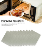 10 PCS Waveguide Cover, Universal Mica Sheet for All Microwave Oven, Cut to Size, 150X120mm, 10 Pack