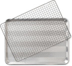 Nordic Ware Prism Half Sheet with Oven Safe Grid, 1 Pack, Natural