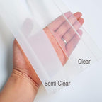 Silicone Stove Counter Gap Cover Kitchen Counter Gap Filler Transparent 21" Long Gap Filler Sealing Spills between Kitchen Appliances Washing Machine and Stovetop, Set of 2 (Clear)