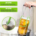 Supa Ant Canning Supplies - USA Assembled & Certified Food Grade Stainless Steel Starter Set Canning Kit for Beginners - Wide Kitchen Funnel, Jar Lifter and Wrench, Bubble Popper/Measurer, Lid Lifter