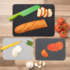 Simply Genius Flexible Plastic Cutting Board Set - Color-Coded Cutting Boards for Kitchen - Dishwasher-Safe Mats - Mini Flexible Mats - 8-Pack (4 Large 11.5 x 15 in, 4 Small 8 x 11 in)