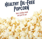 Nostalgia Retro Hot Air Popcorn Maker – 12 Cups Oil Free Popping – Countertop Machine with Measuring Cup – Healthy Snacks & Movie Nights – Red