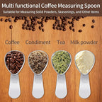 3 Pcs Coffee Scoop,1 Tbsp Stainless Steel Measuring Spoon,Tablespoon,Short Handle,Laser Engraved Mark,Drop Resistant,Spoons for Tea,Sugar,Flour or Coffe