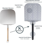Pizza Peel 12 inch with Long Foldable Handle – Aluminum Pizza Paddle – Pizza Spatula or Pizza Turning Peel – Pizza Oven Accessories – For Baking Dough, Bread and Pastry, NNU-PP-12-PRO