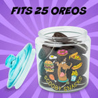 Silver Buffalo Scooby Doo Scooby Snacks Glass Cookie Snack Candy Jar with Lid (Small)