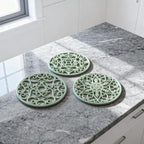 ME.FAN Trivets for Dishes/Pots/Pans, 3 Pcs Silicone Mats, Flexible/Durable/Non Slip Hot Pads to Protect Table and Counter Top (Desert Sage)