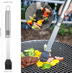 BBQ Grilling Tools Set,16" Stainless Steel Grilling Accessories Kit for Men Gift,BBQ Grill Utensils Gift Kit with Portable Carry Bag BBQ Tools Grill Tools Set for Backyard Outdoor Grill Cooking