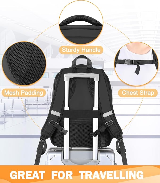 PEKREWS Bartender Bag, Travel Bartending Backpack for Carrying Bar Kit, Portable Bar Bag for Tools Set Storage Cocktail Shaker and Wine Bottle Carrier, Professional Mixology Gift (Backpack Only)