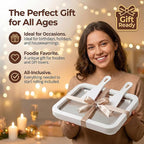 At-Home Rolled Ice Cream Maker Kit, Instant Freeze Plate with 2 Scrapers, DIY Ice Cream Roll Tray for Kids & Adults, Homemade Gelato, Sorbet & Frozen Yogurt, Stainless Steel Dessert Maker (White)
