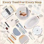 Sourdough Starter Kit, Sourdough Bread Baking Supplies, Sour Dough Starter Kits, Sourdough Tools for Modern Home And Kitchen, Sour Dough Tools, Bread Making Tools Kit, Gifts for Bakers Women Wife Mom