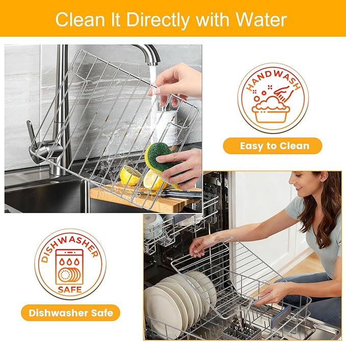 Toaster Oven Accessories for Hamilton Beach Easy Reach 4 Slice Countertop Toaster Oven, 10.9×9.2 IN Food Grade Stainless Steel Toaster Oven Replacement Parts Wire Rack, Dishwasher Safe
