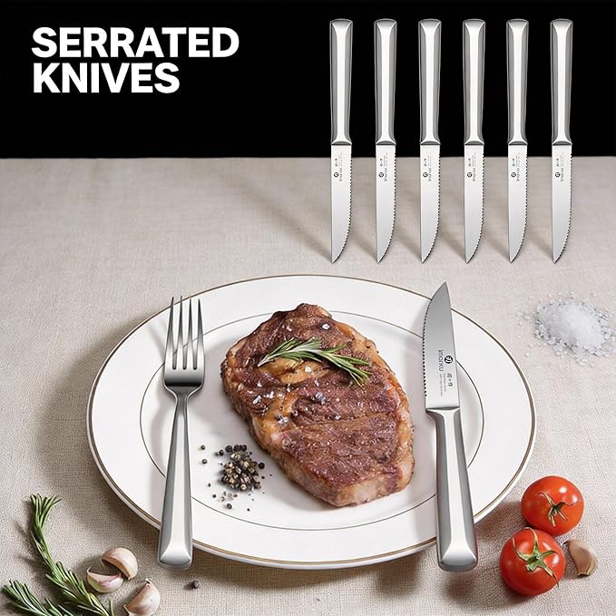 imarku Knife Set, 16 PCS High Carbon Japanese Stainless Steel Knife Sets for Kitchen with Block, Ultra Sharp Kitchen Knife Set with Sharpener Chef Knife Sets, Dishwasher Safe, Best Gifts