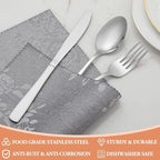 20 Pcs Silverware Set, Stainless Steel Flatware Set for 4, Food-Grade Cutlery Set, Mirror Polished Tableware Eating Utensils Set for Home Kitchen, Include Knife Fork Spoon Set, Dishwasher Safe