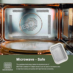 6" x 4" Heavy Duty Aluminum Foil Pans with Lids (5 Pack) | 2X Thicker Reusable Disposable Containers, 31oz Meal Prep Tins for Oven, Grill, Microwave, Freezer & Baking