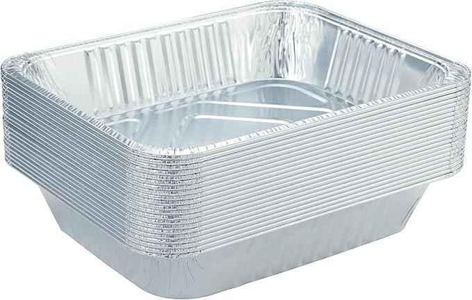 Waytiffer 9x13 Aluminum Pans - (30Pack) Disposable Foil Pans, Half Size Deep Steam Table Pans Extra Thick for Baking, Cooking, Roasting, Heating, Serving & Lining Steam-Table Trays