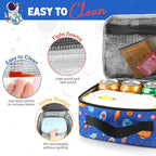 Lunch Box Kids, Lunch Bags for Women Men, Insulated Cooler Reusable Cute Lunch Containers for Boy & Girls, Adults Leak Proof Large Lunch Tote Bags for School, Work, Travel, Picnic Outdoor and Beach