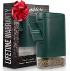 PepperMate Traditional Pepper Grinder Mill - Manual, High-Efficiency Salt and Pepper Grinder Set - Durable, Adjustable Coarseness Pepper Mill Grinder - Easy to Use (Green)